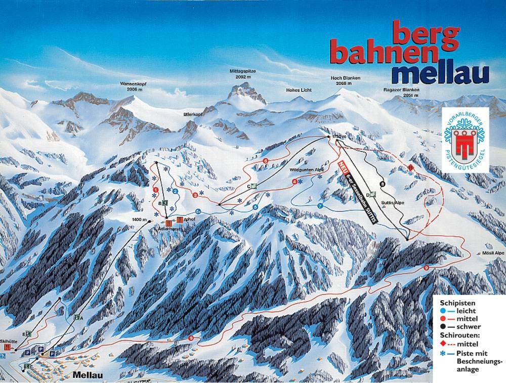 Skifahren mellau