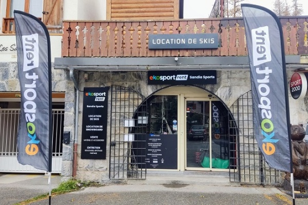 Photo du magasin Ekosport-rent Sandia Sports à Valberg
