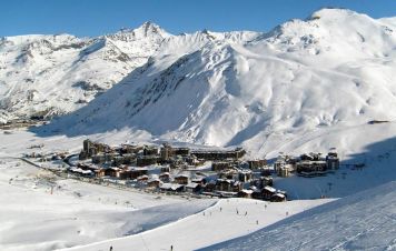 Ski resort Tignes Val Claret, France